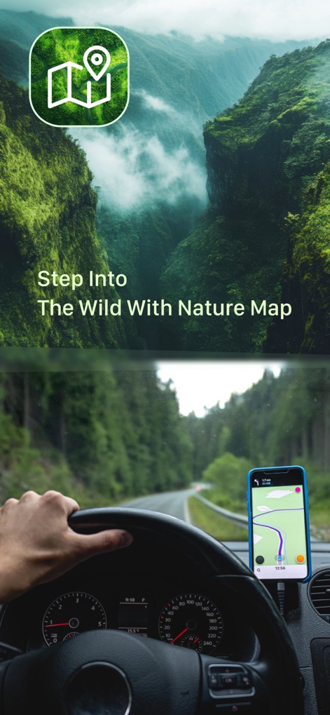 Natures GPS. - This tool guides users to remote locations with an intuitive map display and clear driving directions.