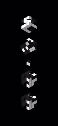 Monochron – 3D Puzzle Clock screenshot