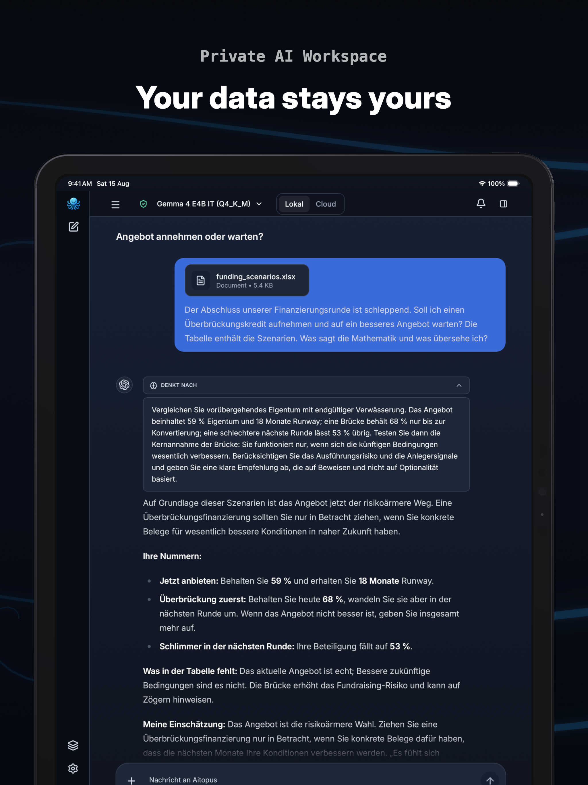 Aitopus: Private AI Assistant screenshot 11