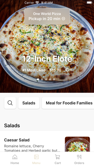 Screenshot 2 of One World Pizza App