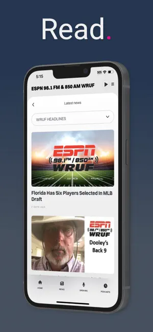 ESPN 98.1FM & 850AM WRUF screenshot 3