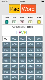 pacword great word puzzle game iphone screenshot 1
