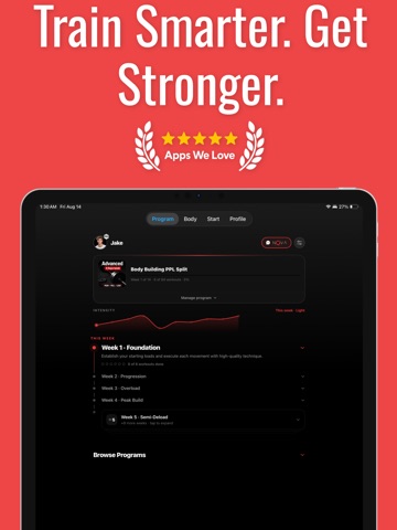 Motion Workout Tracker iPad screenshot