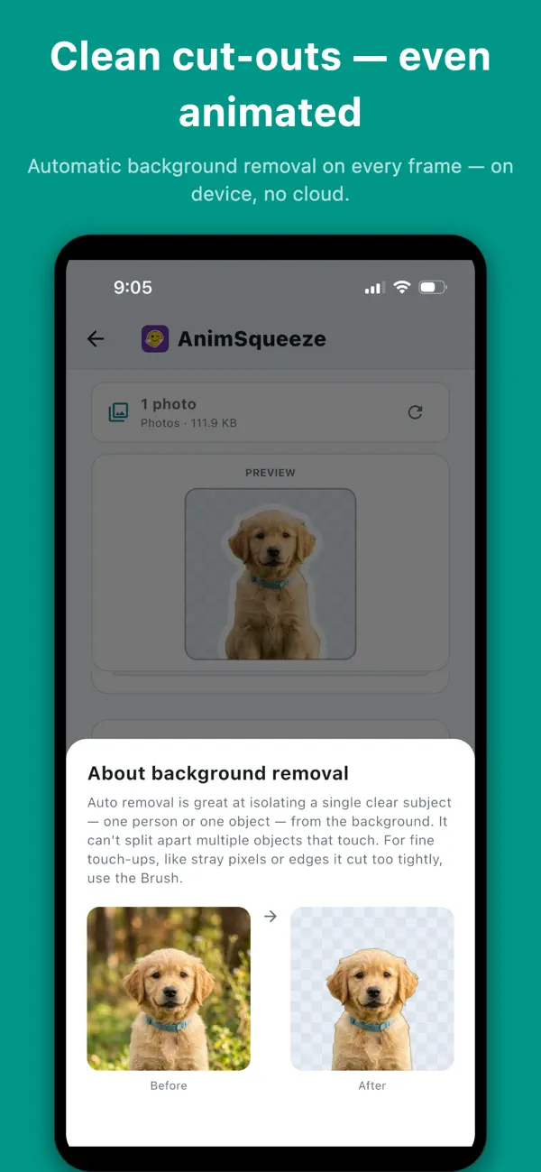 Screenshot #1 pour AnimSqueeze: Sticker & Emoji