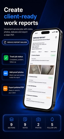 Work Report: Job Site Logs iPhone screenshot