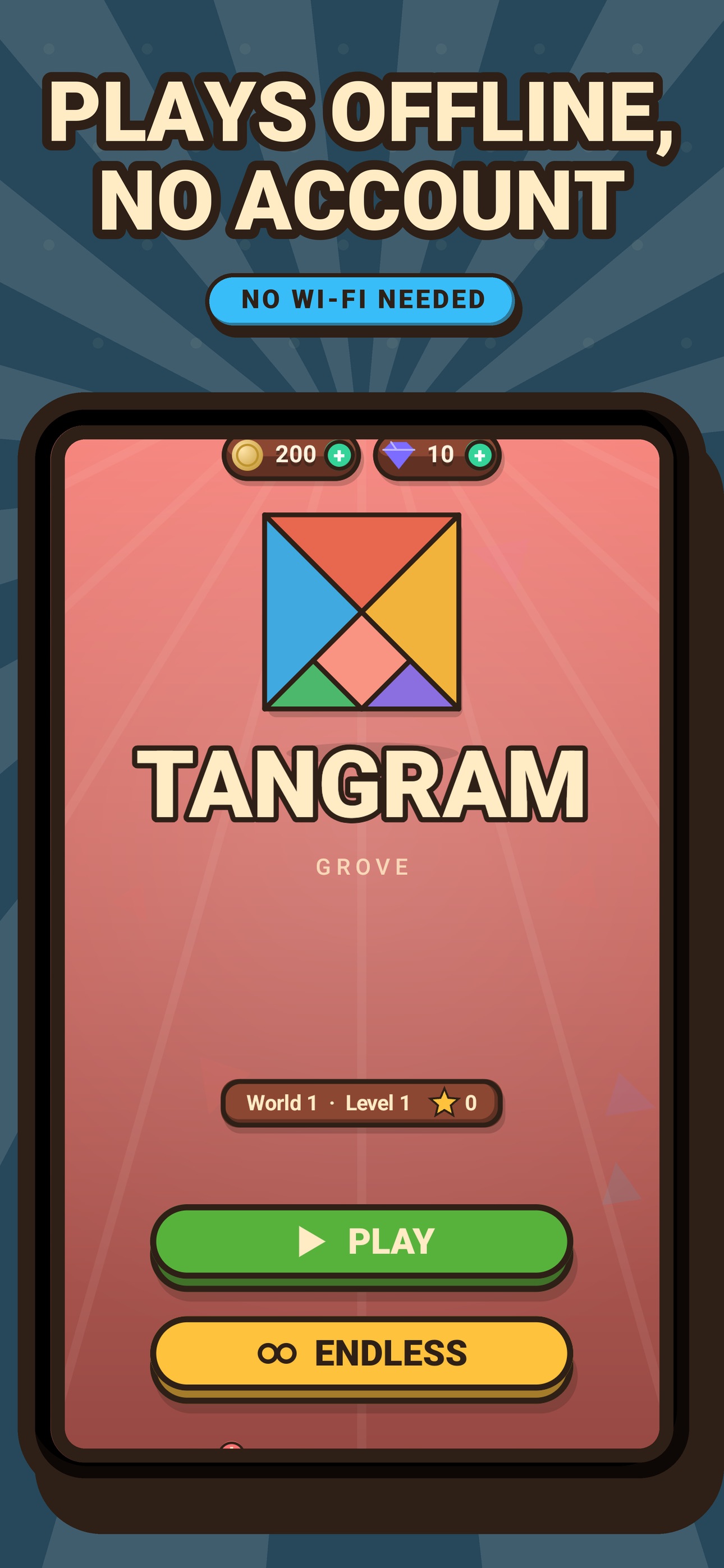 Screenshot 3 of Tangram Grove: Shape Fit