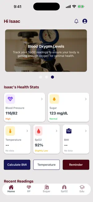 E-Vitals screenshot 1