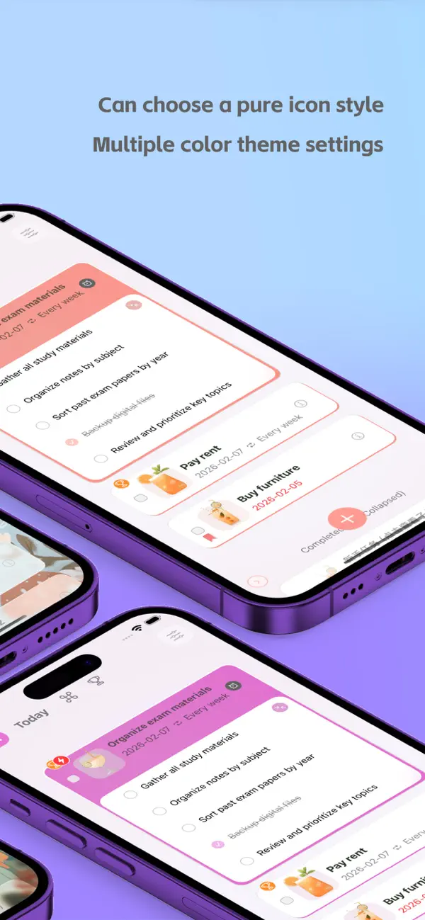 Screenshot #3 pour ColorToto: To-Do Mignon