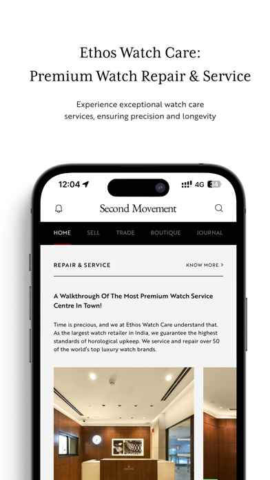 Ethos Watches Screenshot