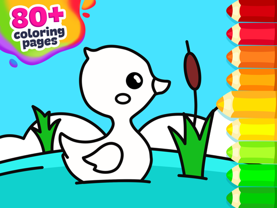 Coloring Games for Kids 3+ iPad screenshot 1 - Education app