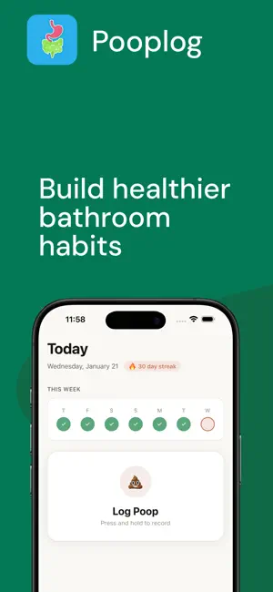 Pooplog: Daily Poop Logger screenshot 1