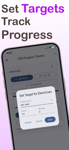 CPD Progress Tracker screenshot