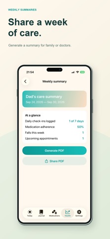 CareLog: Caregiver Journal iPhone screenshot