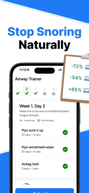 Airway Trainer - Stop Snoring screenshot 1