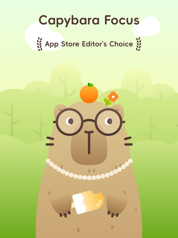 Capybara Focus·Pomodoro Timer iPad screenshot 1 - Productivity app