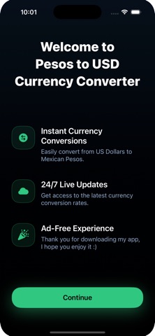 Pesos to Dollar Converter screenshot