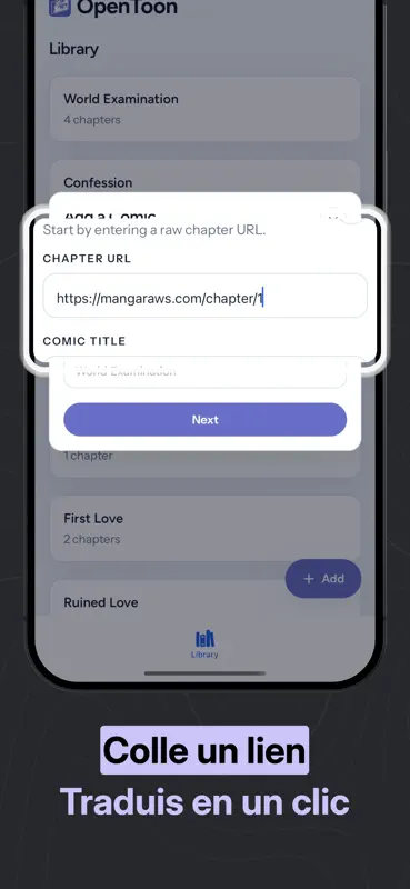 OpenToon - Traducteur Webtoon screenshot 2 of 4