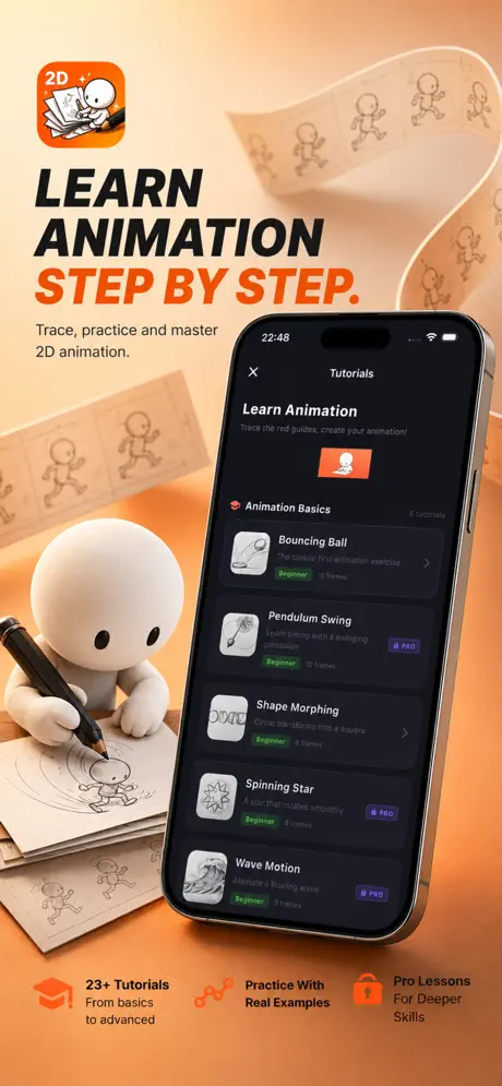 Flip Animation: Draw a Clip 2D 逐帧动画创作工具应用截图