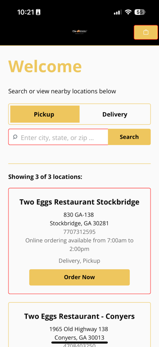 Two Eggs App Screenshot 2 of 3