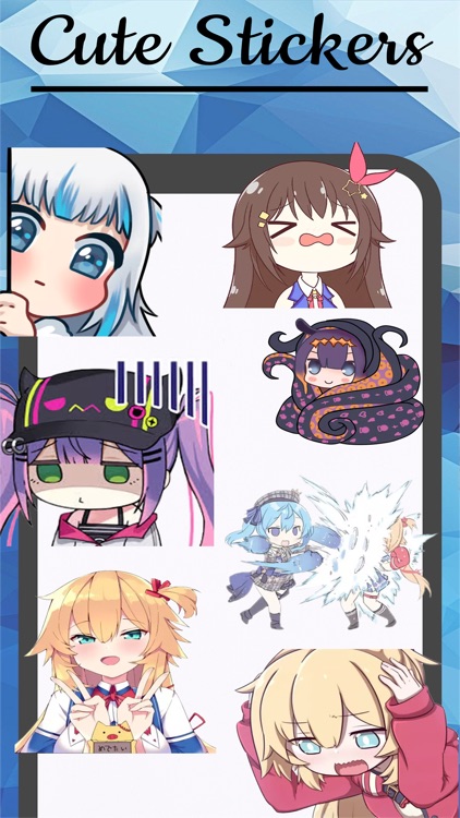 Funny Shibi Anime stickers