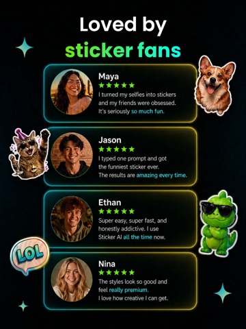 AI Sticker Maker: Keyboard iPad screenshot