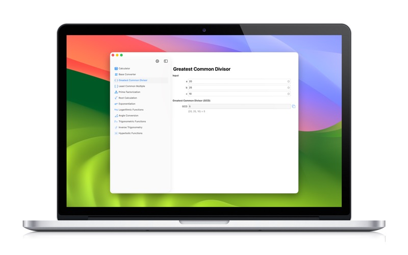 App screenshot