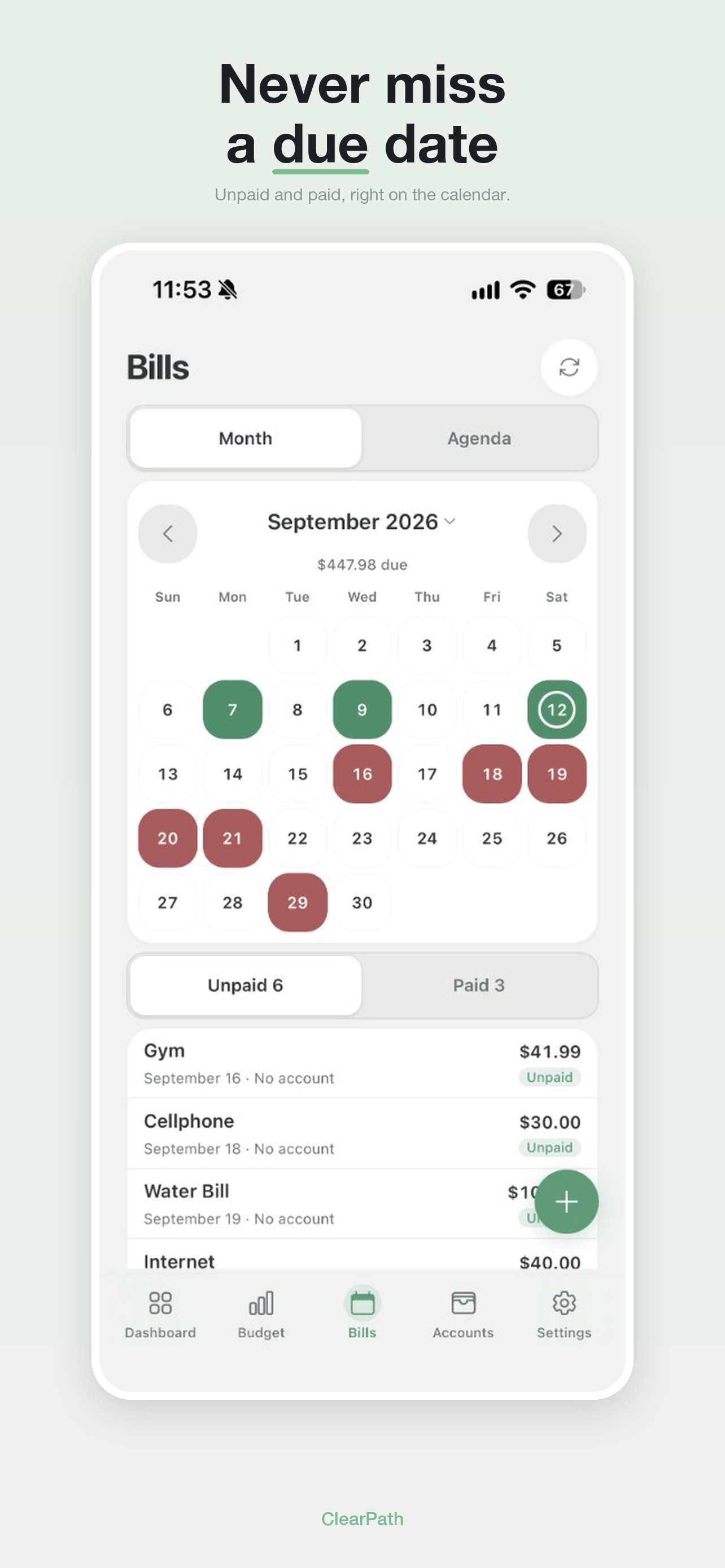 Screenshot 4 of ClearPath Budget
