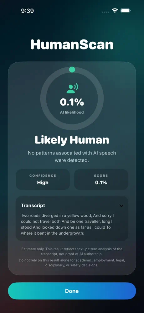 HumanScan screenshot 3