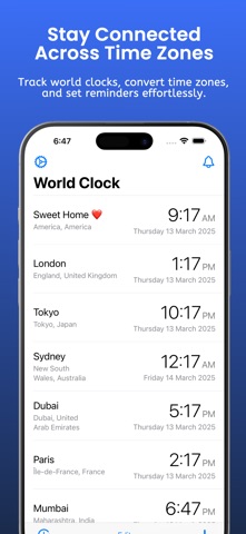 World Clock & Time Converter Screenshot 1 of 5