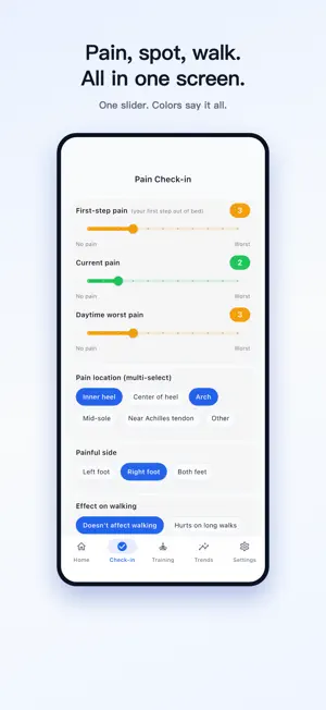 PlantarCare: Heel Pain Tracker screenshot 2
