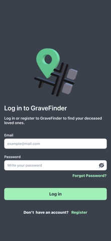 GraveFinderServices screenshot