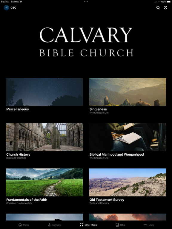 Calvary Bible Church iPad screenshot 3 - Lifestyle app
