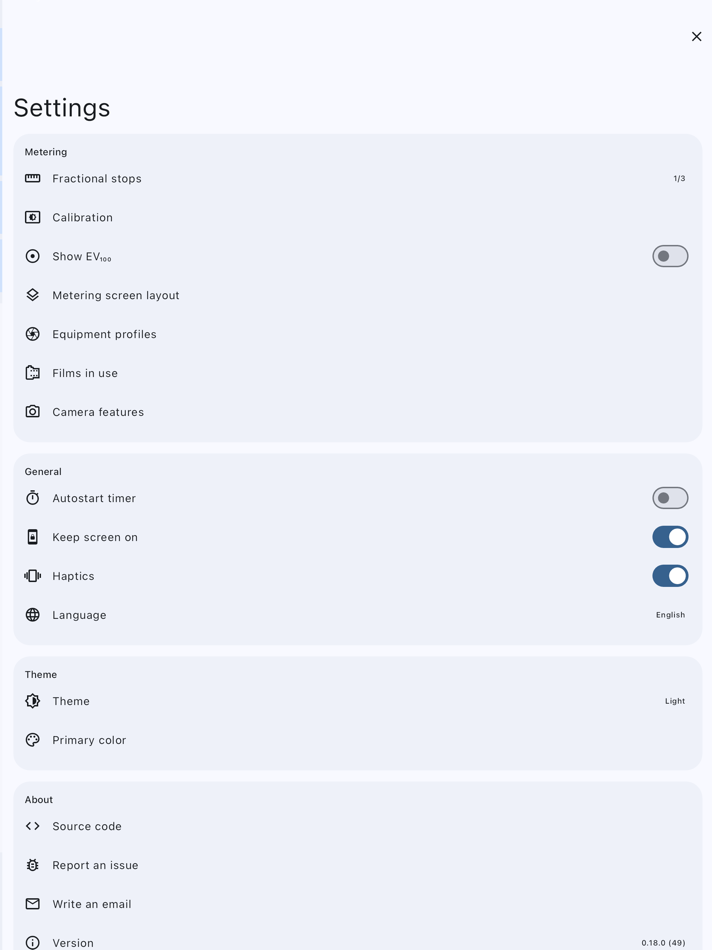 #4. Light Meter & Logbook (iOS) By: Vadim Turko