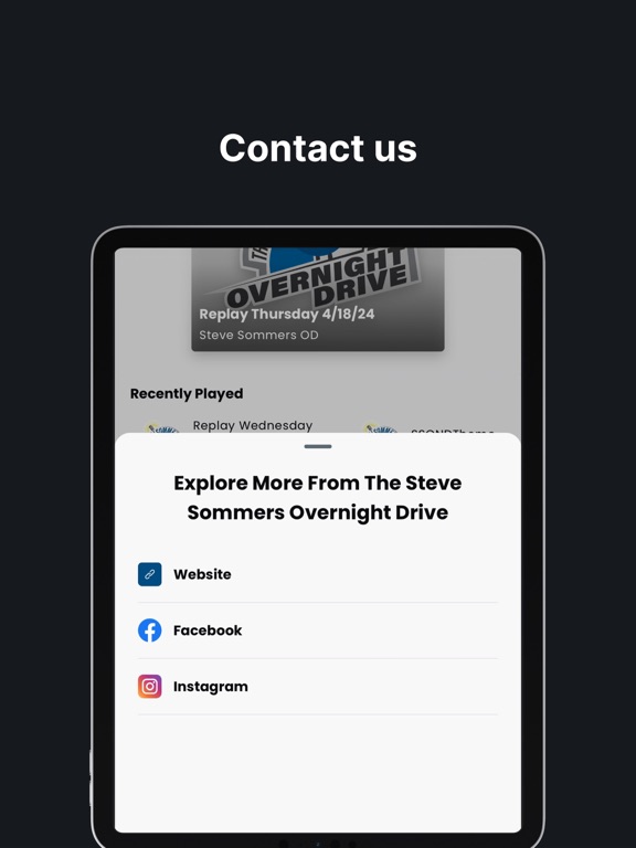 OvernightDriveRadio.com iPad screenshot 3 - Travel app