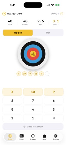 Gold Archery Score & Plot のスクリーンショット