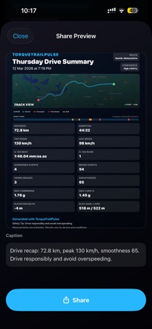 TorqueTrailPulse screenshot