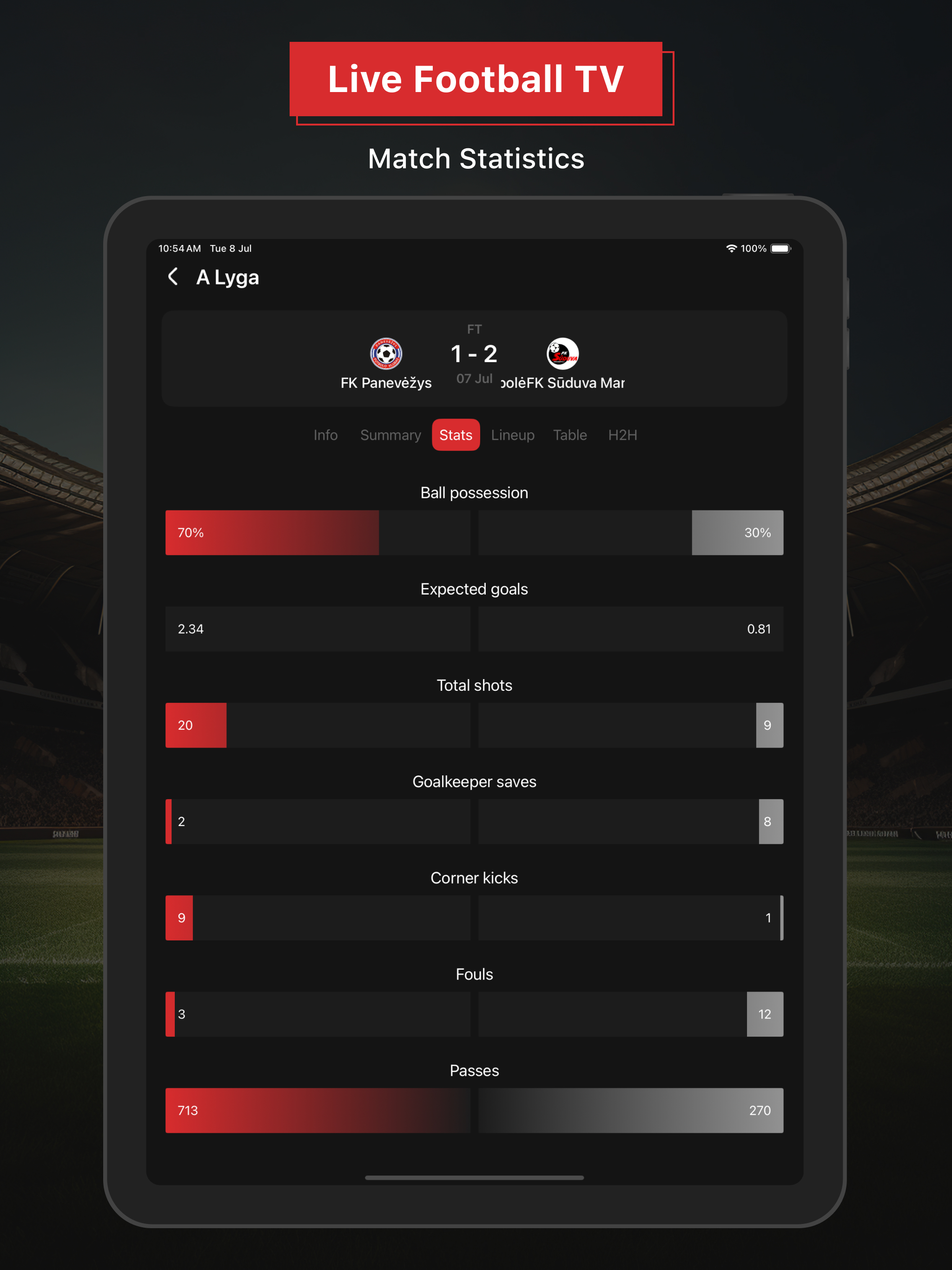 Live Football TV :Live Matches screenshot 12