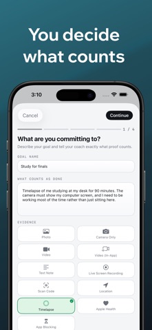 Commit: Goal Contracts Screenshot 3 of 8