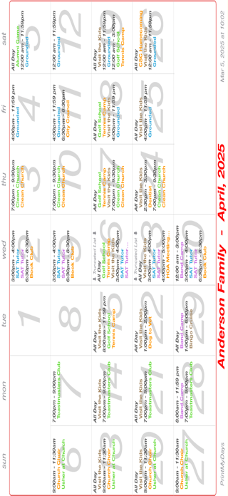PrintMyDays Screenshot 2 of 10