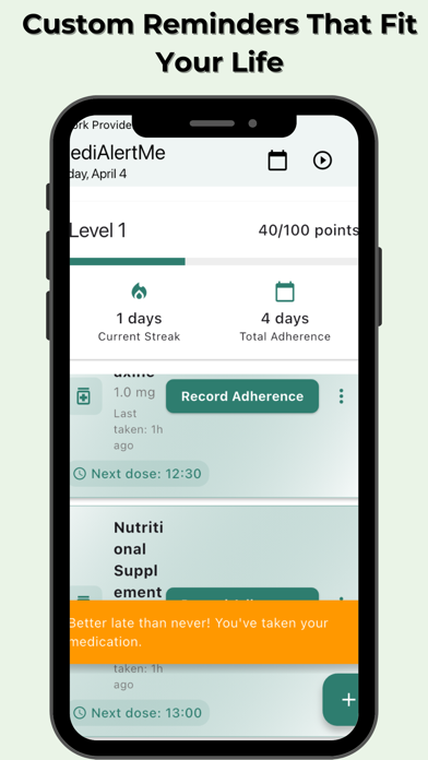 MediAlertMe Meds Reminder Screenshot