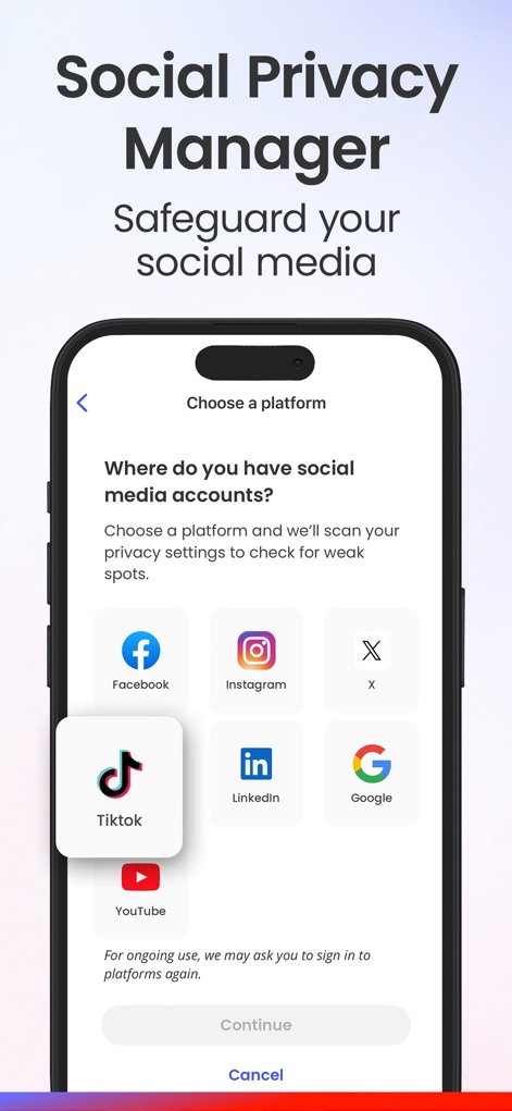McAfee: Stay Secure & Private - Gestión Privacidad Social