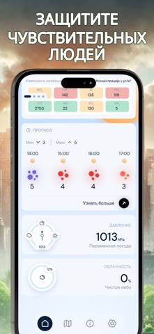 Загрязнение • Пыльца • Виджет iPhone screenshot 6