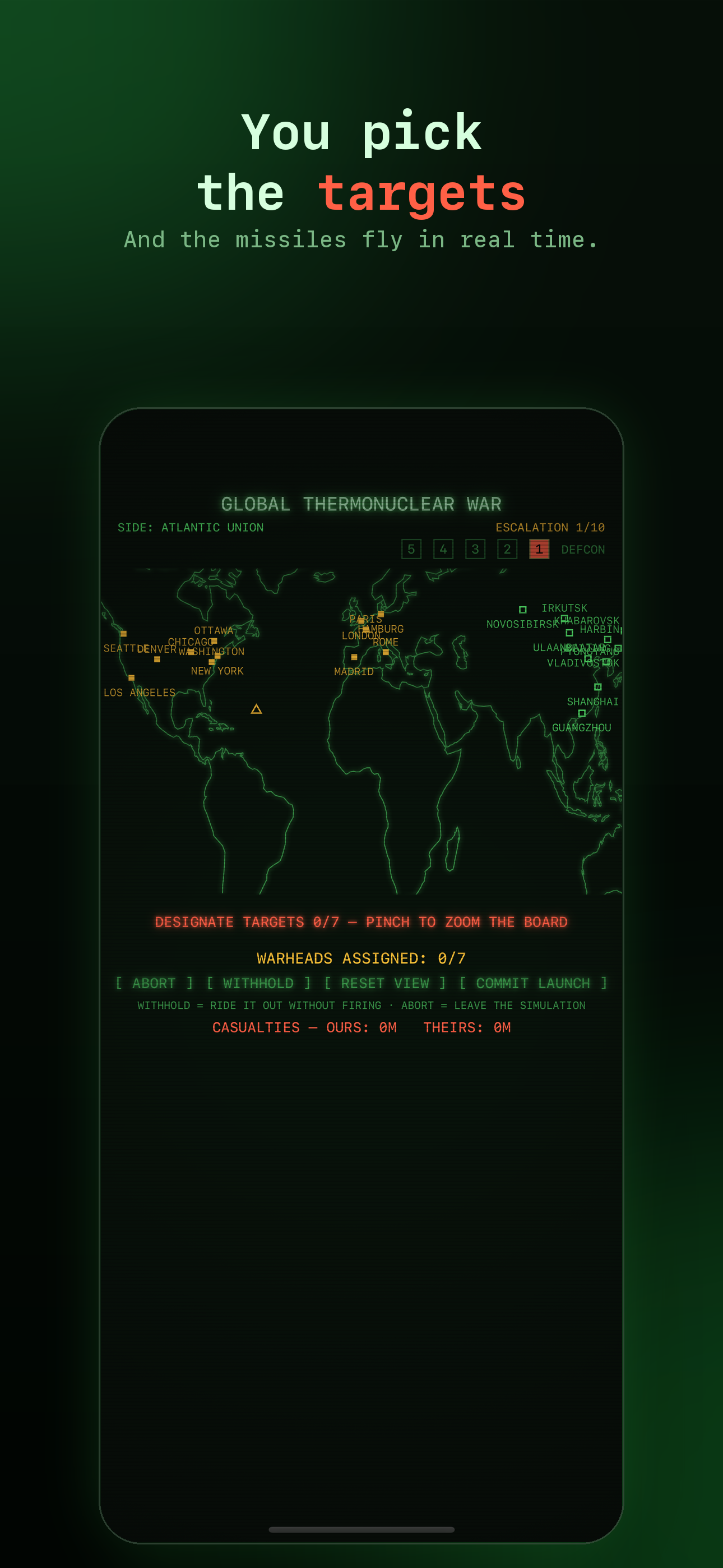 WARDIAL: Retro War Terminal screenshot 4