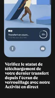 wetransfer: transfer files iPhone Captures Décran 2