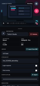 Camkite Camera for OBS screenshot