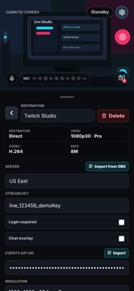 Camkite Camera for OBS screenshot 4