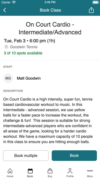 Goodwin Tennis Screenshot 3 of 3