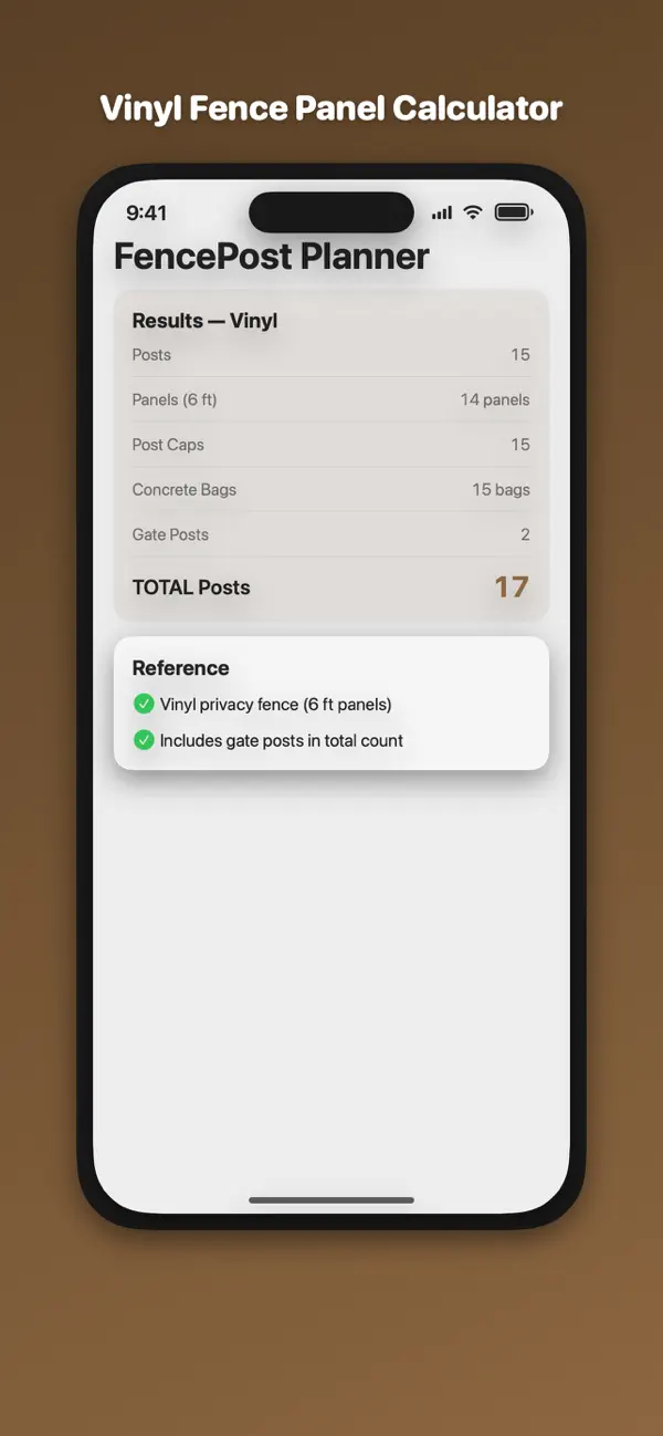 Screenshot #3 pour Fence Post & Material Planner