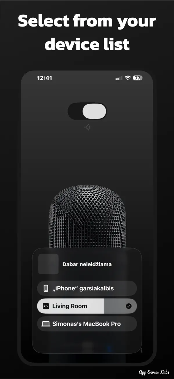 #3. mic live stream (iOS) Von: Simonas Armonas