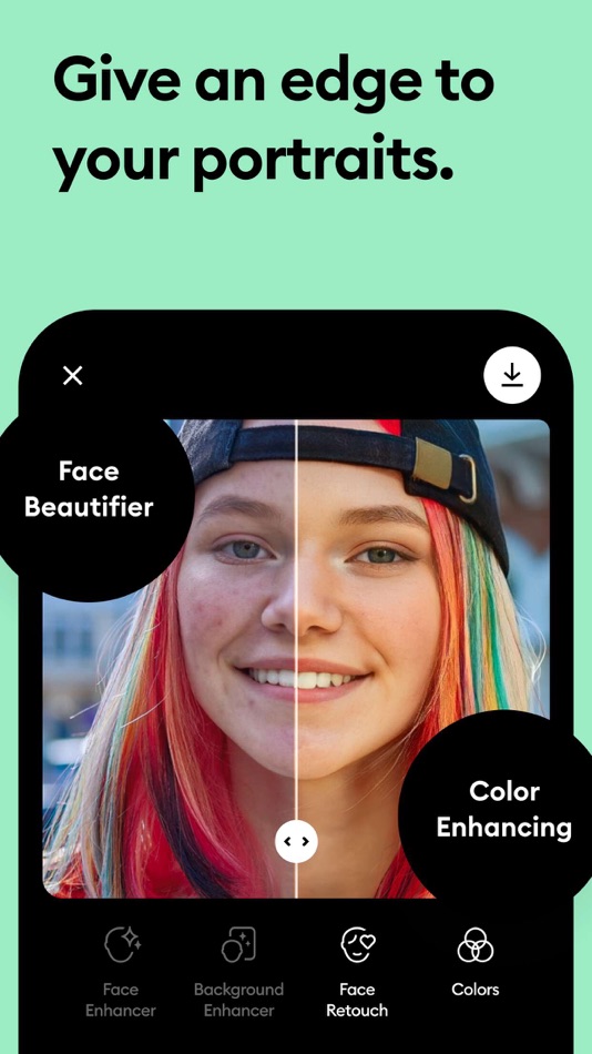 #9. Remini - AI Photo Enhancer (iOS) Podle: Bending Spoons Apps ApS